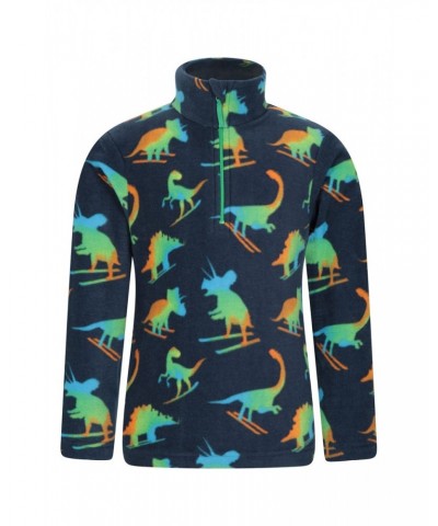 Pursuit Printed Kids Half-Zip Fleece Dark Blue $11.39 Fleece