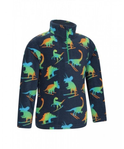 Pursuit Printed Kids Half-Zip Fleece Dark Blue $11.39 Fleece