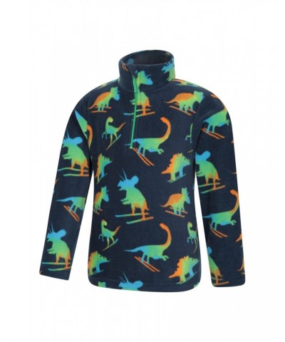 Pursuit Printed Kids Half-Zip Fleece Dark Blue $11.39 Fleece