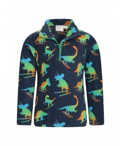 Pursuit Printed Kids Half-Zip Fleece Dark Blue $11.39 Fleece