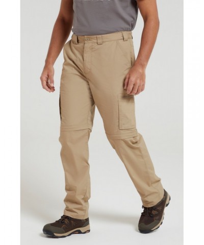 Trek Mens Zip Off Pants Dark Beige $26.09 Pants