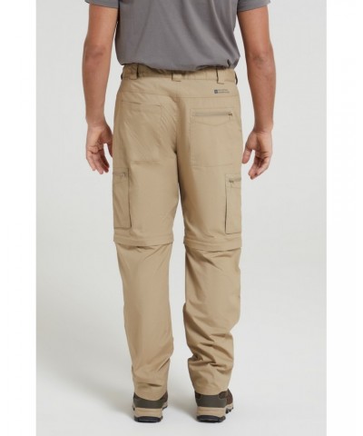 Trek Mens Zip Off Pants Dark Beige $26.09 Pants