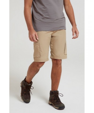 Trek Mens Zip Off Pants Dark Beige $26.09 Pants