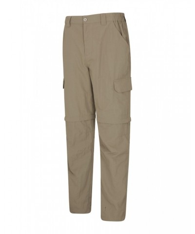 Trek Mens Zip Off Pants Dark Beige $26.09 Pants