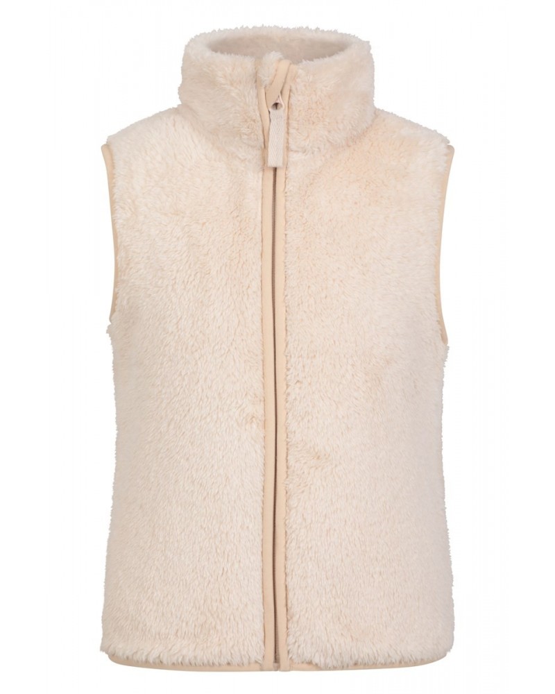 Teddy Kids Fleece Vest Beige $15.65 Fleece