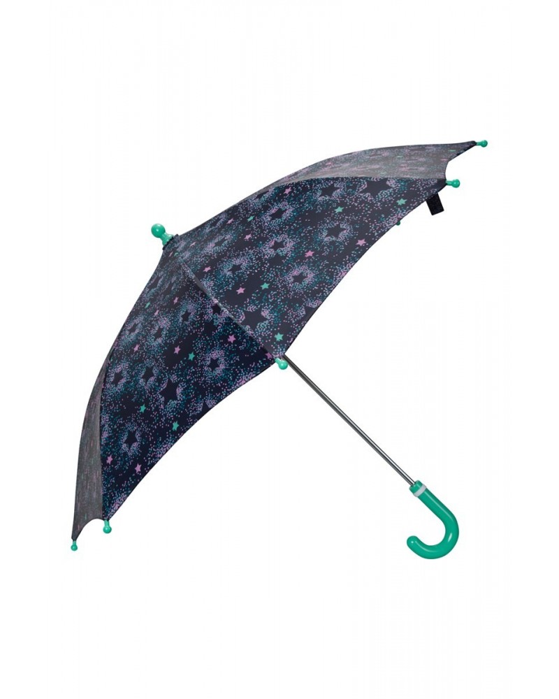 Kids Printed Umbrella Turquoise $9.53 Accessories