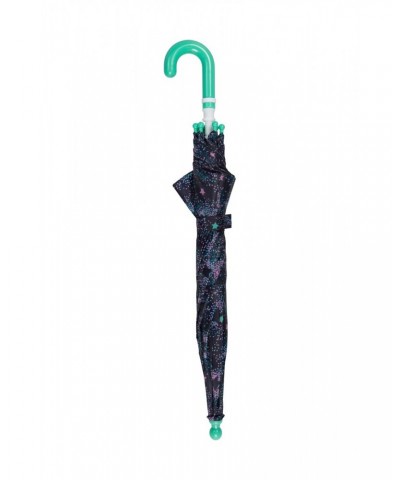 Kids Printed Umbrella Turquoise $9.53 Accessories