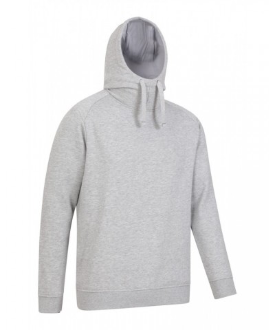 Alder Mens High Neck Hoodie Grey $17.10 Tops