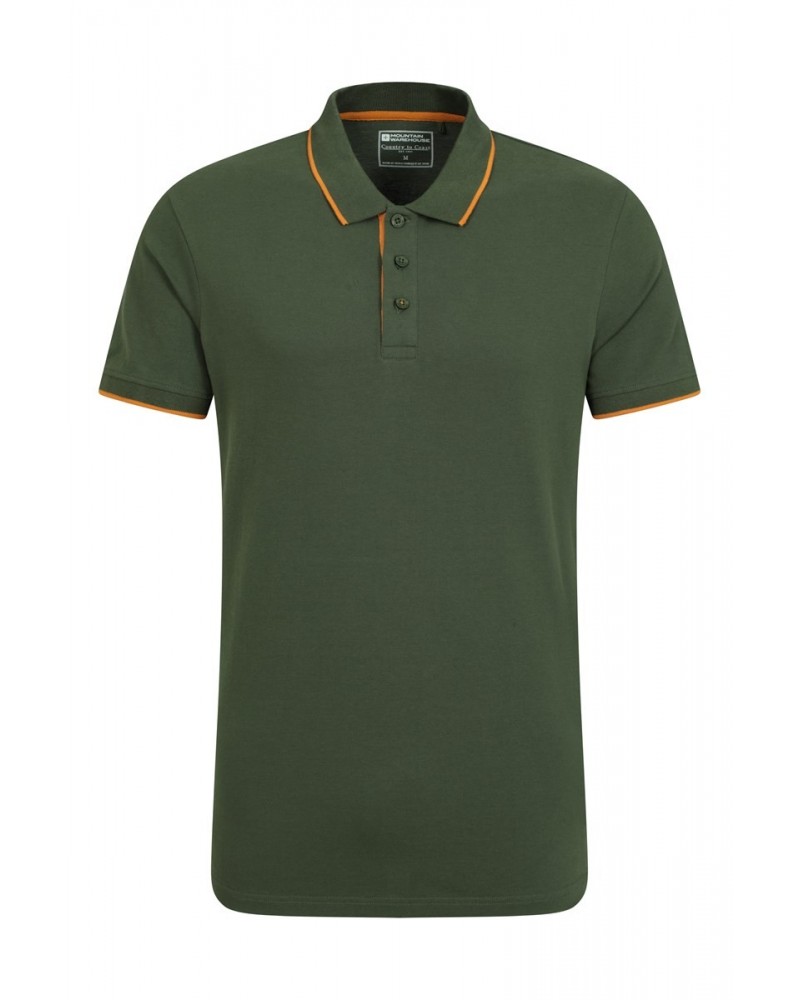 Lakeside II Mens Polo Shirt Dark Green $14.84 Tops