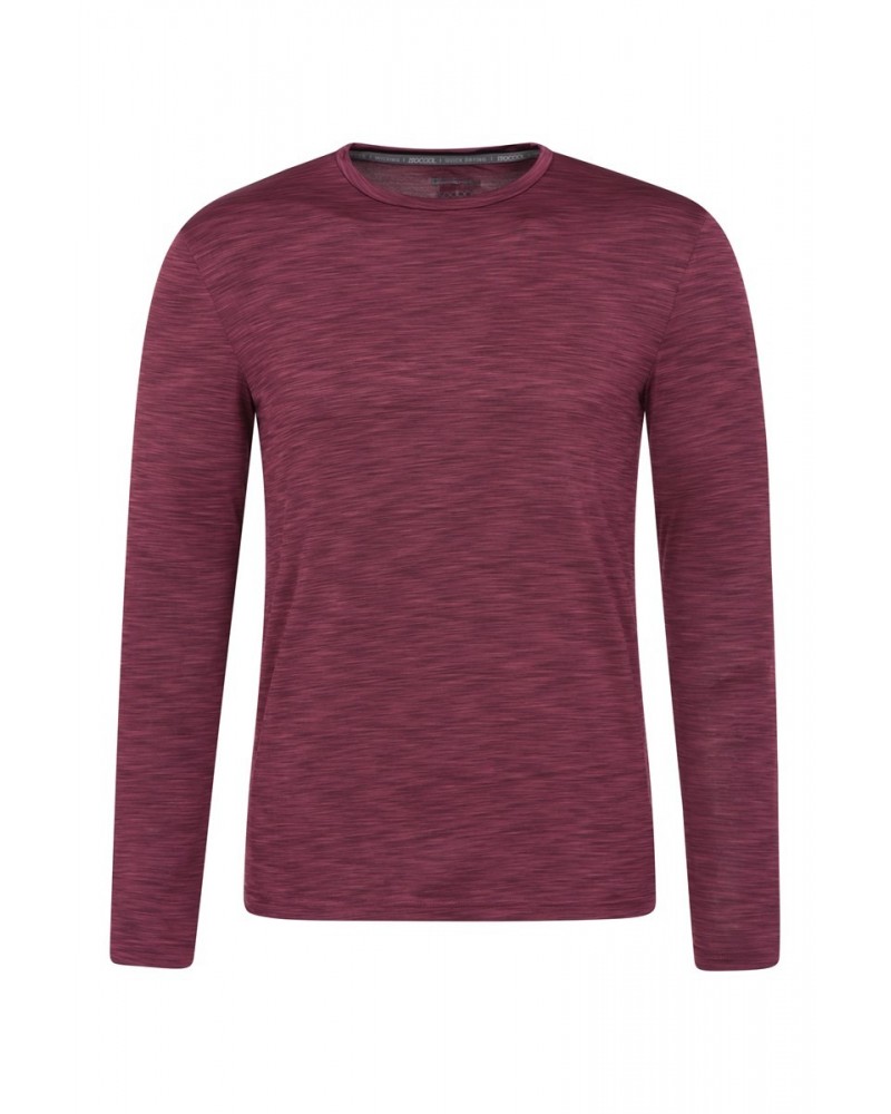 Sphere IsoCool Mens T-Shirt Dusky Wine $13.79 Active