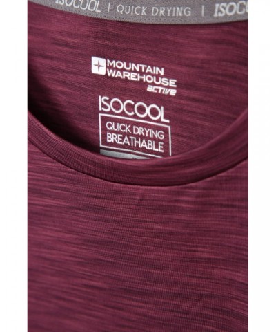 Sphere IsoCool Mens T-Shirt Dusky Wine $13.79 Active