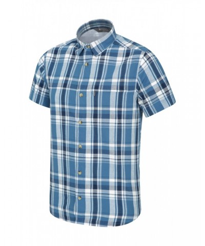 Holiday Mens Cotton Shirt Dark Blue $18.14 Tops