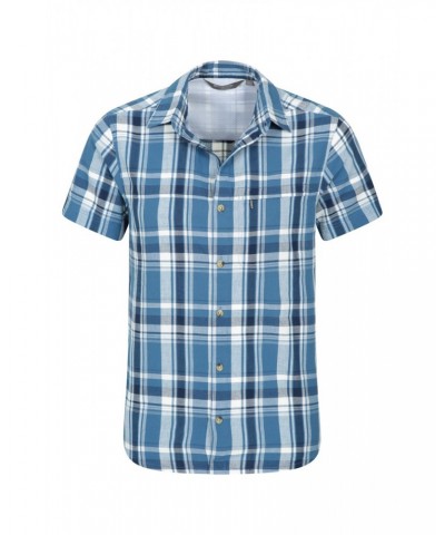 Holiday Mens Cotton Shirt Dark Blue $18.14 Tops