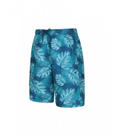 Ocean Printed Mens Boardshorts Teal $12.99 Pants