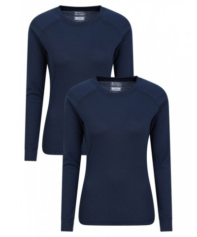 Talus Womens Thermal Top Multipack Navy $17.60 Active