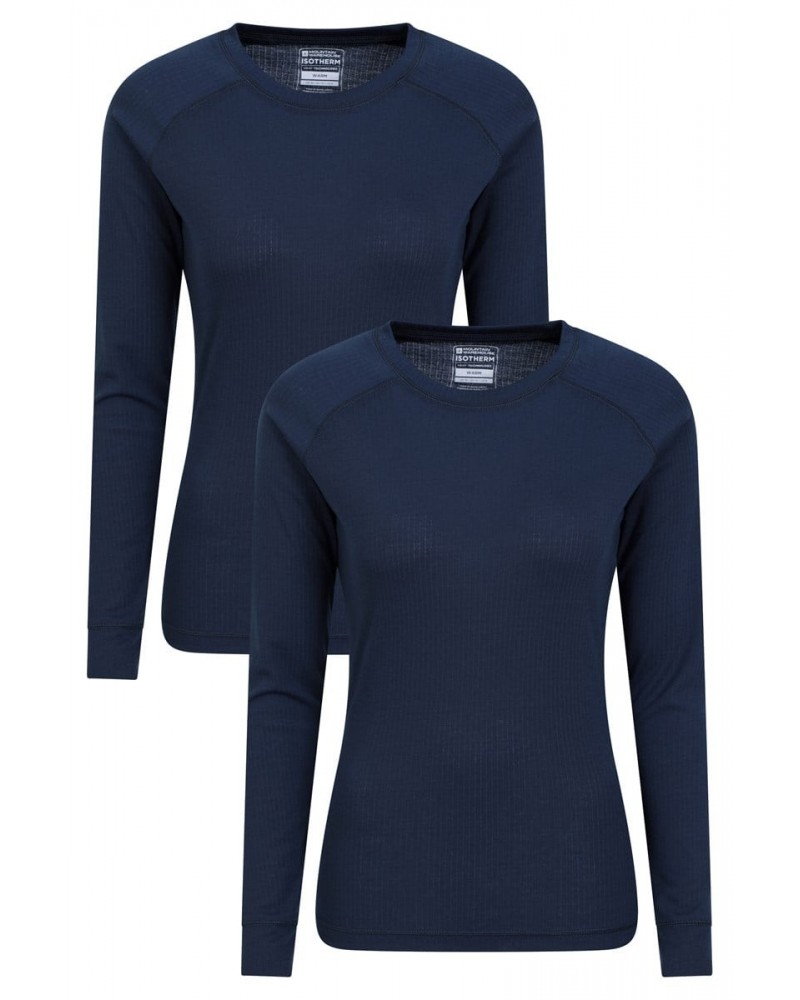 Talus Womens Thermal Top Multipack Navy $17.60 Active