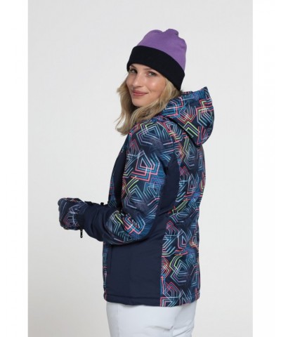 Dawn Womens Printed Ski Jacket Blue $27.99 Jackets