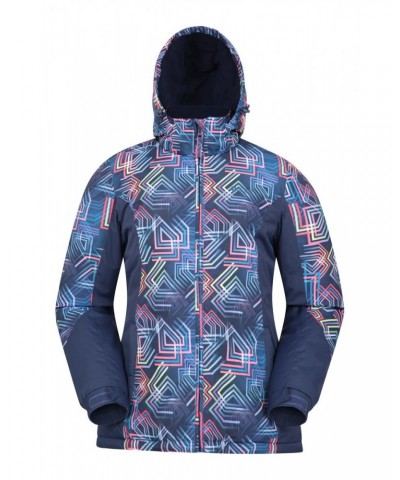 Dawn Womens Printed Ski Jacket Blue $27.99 Jackets