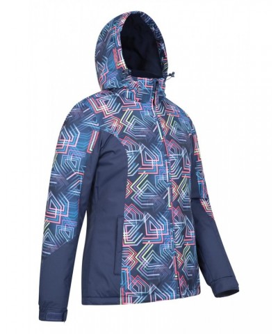 Dawn Womens Printed Ski Jacket Blue $27.99 Jackets