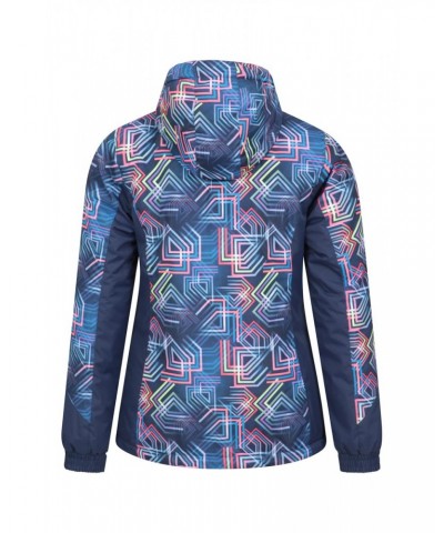 Dawn Womens Printed Ski Jacket Blue $27.99 Jackets