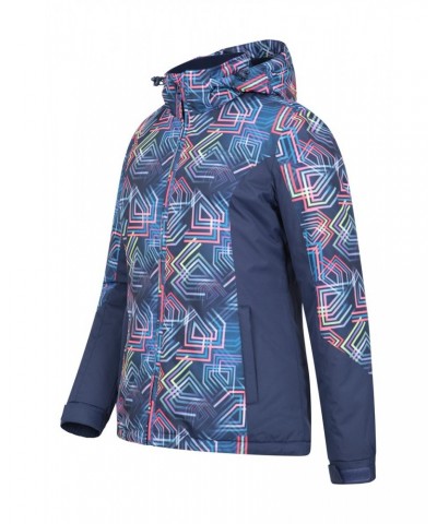 Dawn Womens Printed Ski Jacket Blue $27.99 Jackets