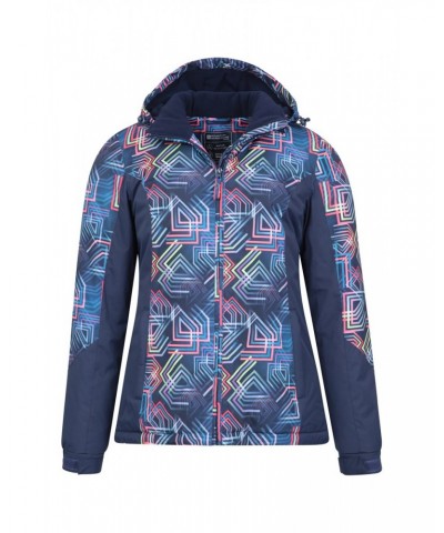 Dawn Womens Printed Ski Jacket Blue $27.99 Jackets