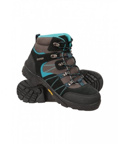 Edinburgh Vibram Youth Waterproof Hiking Boots Dark Teal $40.79 Footwear