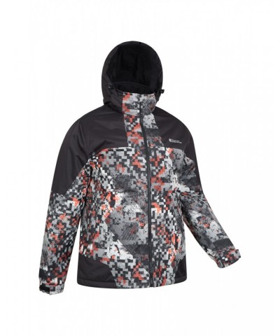 Mens Printed Ski Jacket and Pants Set Monochrome $34.40 Jackets