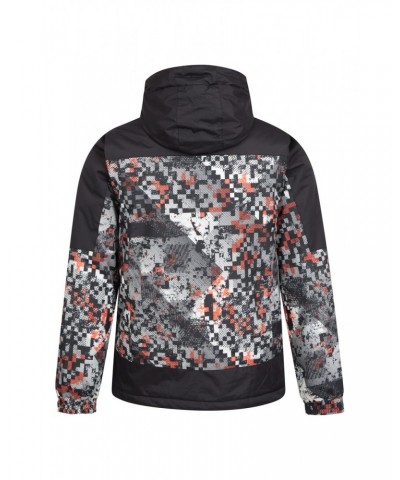 Mens Printed Ski Jacket and Pants Set Monochrome $34.40 Jackets