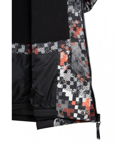 Mens Printed Ski Jacket and Pants Set Monochrome $34.40 Jackets