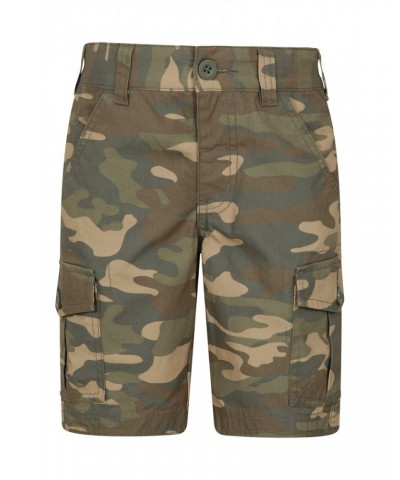 Camo Cargo Kids Shorts Beige $18.47 Pants