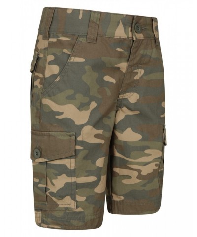 Camo Cargo Kids Shorts Beige $18.47 Pants