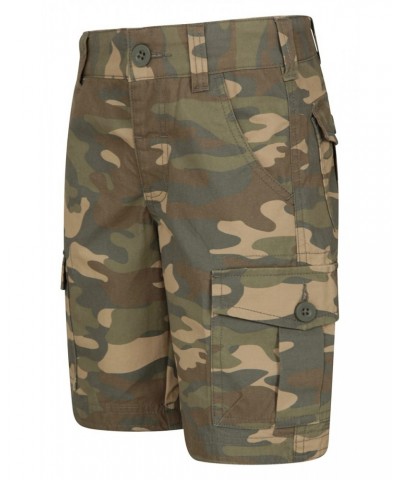 Camo Cargo Kids Shorts Beige $18.47 Pants