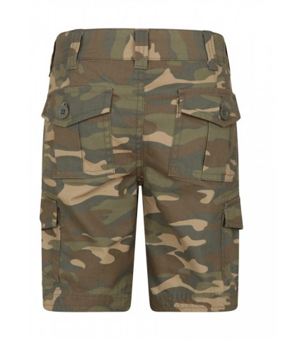 Camo Cargo Kids Shorts Beige $18.47 Pants