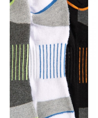 IsoCool Mens Performance Quarter Length Socks 3-Pack Black $12.41 Accessories