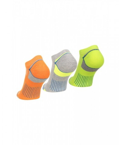 Isocool Performance Mens Trainer Socks 3-Pack Lime $13.56 Active