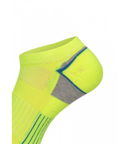 Isocool Performance Mens Trainer Socks 3-Pack Lime $13.56 Active