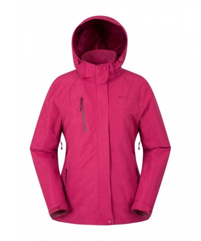 Bracken Melange Womens 3 in 1 Jacket Berry $54.99 Jackets