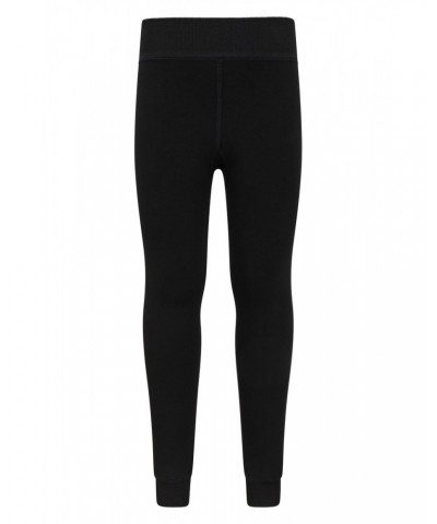 Kids Fluffy Fleece Lined Leggings Black $10.00 Active