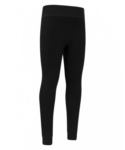 Kids Fluffy Fleece Lined Leggings Black $10.00 Active