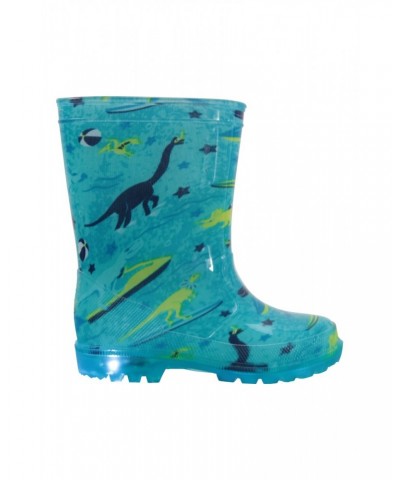 Splash Junior Flashing Lights Rain Boots Dinosaur $14.99 Footwear