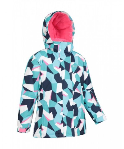 Honey Kids Printed Ski Jacket Teal $25.64 Jackets