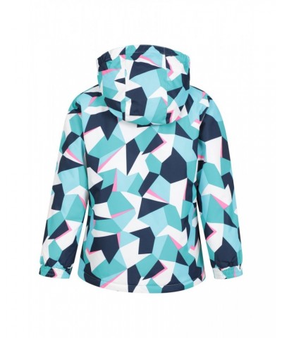 Honey Kids Printed Ski Jacket Teal $25.64 Jackets