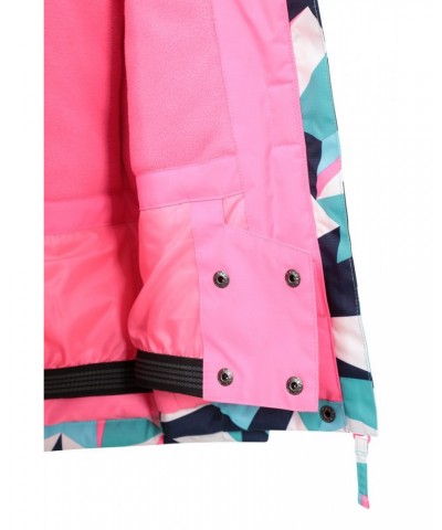 Honey Kids Printed Ski Jacket Teal $25.64 Jackets