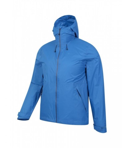 Swerve Mens Packaway Waterproof Jacket Bright Blue $23.50 Jackets