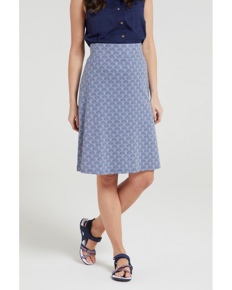 Waterfront Womens Jersey Skirt Blue $13.76 Dresses & Skirts