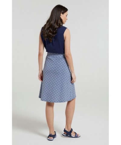 Waterfront Womens Jersey Skirt Blue $13.76 Dresses & Skirts