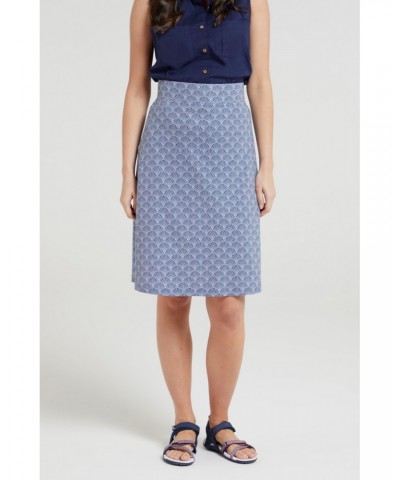 Waterfront Womens Jersey Skirt Blue $13.76 Dresses & Skirts