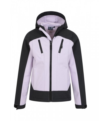 Extreme Kids Panelled Softshell Jacket Lilac $26.09 Jackets