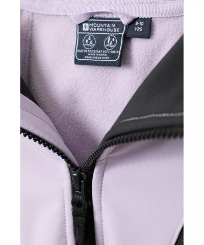 Extreme Kids Panelled Softshell Jacket Lilac $26.09 Jackets